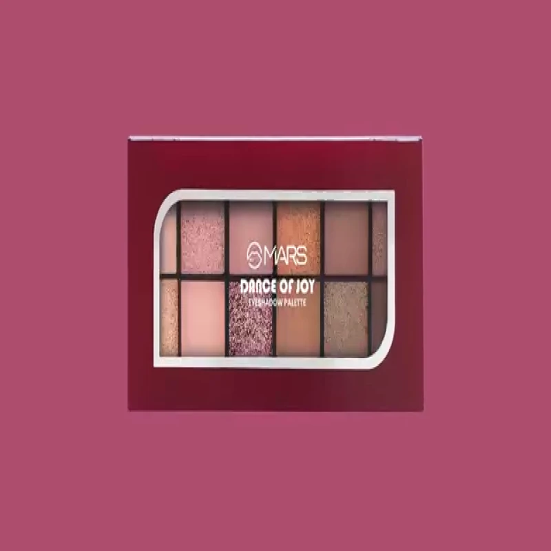 MARS 12 Shades Dance of Joy Eyeshadow Palette | Highly Pigmented and Blendable | Multicolor | Matte and Shimmer Finish (13.2g) (01-Multicolor) thumbnail 6